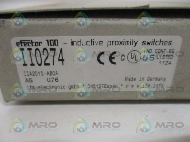 IFM EFECTOR II0274 PROXIMITY SENSOR *NEW IN BOX*