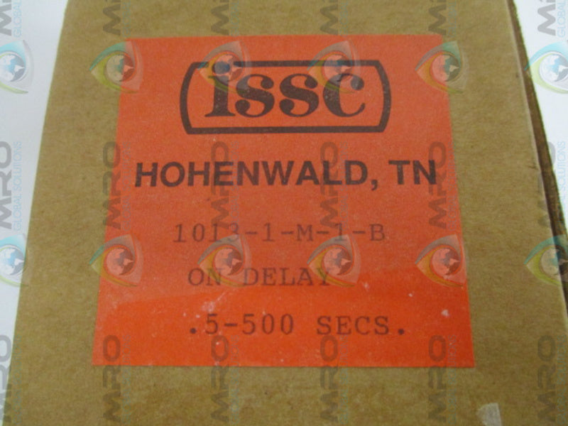 ISSC 1013-1-M-1-B ON DELAY RELAY .5-500 SEC. *NEW IN BOX*