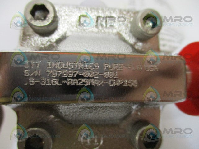 ITT PURE-FLO .5-F-419-6-0-4-TM17-963-M2-SQDB DIAPHRAGM VALVE *NEW IN BOX*