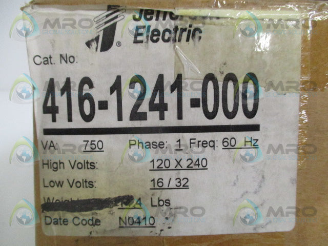 JEFFERSON ELECTRIC 416-1241-000 TRANSFORMER *NEW IN BOX*
