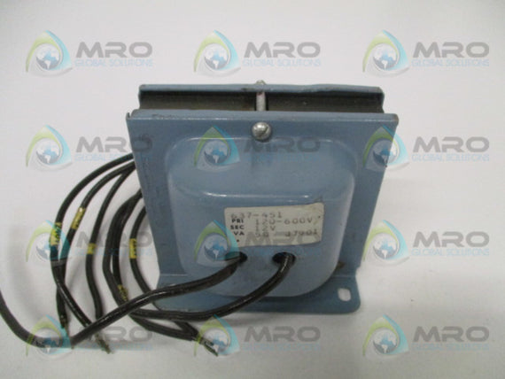 JEFFERSON ELECTRIC 637-451 TRANSFORMER 120-600V *NEW NO BOX*