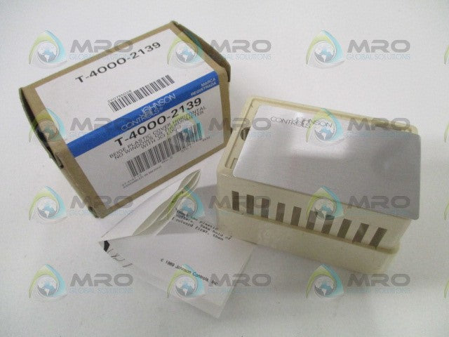 JOHNSON CONTROLS T-4000-2139 BEIGE PLASTIC COVER HORIZONTAL *NEW IN BOX*
