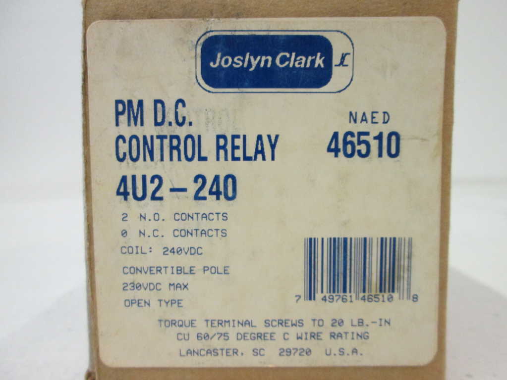 Joslyn Clark 4U2240 NSFP **GENUINE** 4U2 240
