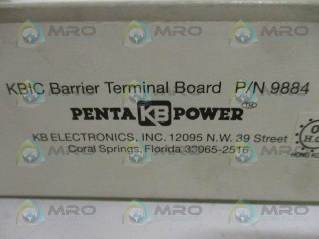 KB ELECTRONICS 9884 BARRIER TERMINAL BOARD *NEW IN BOX*
