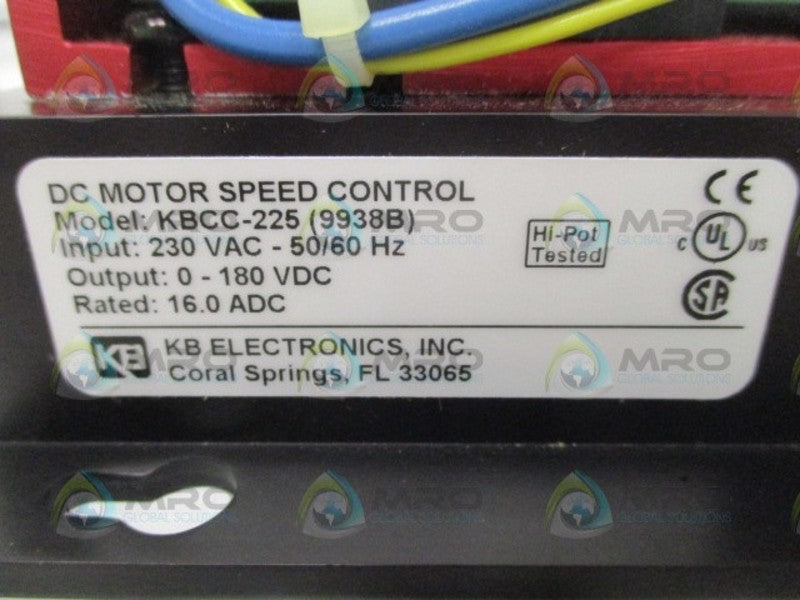 KB ELECTRONICS KBCC-225 9938B DC MOTOR SPEED CONTROL *NEW IN BOX*