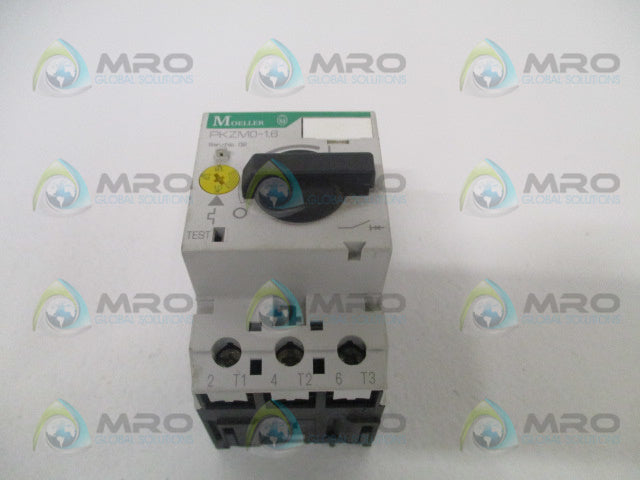 KLOCKNER MOELLER PKZM0-1,6 MANUAL MOTOR STARTER 1.0-1,6A *USED*