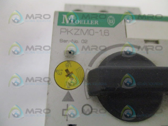 KLOCKNER MOELLER PKZM0-1,6 MANUAL MOTOR STARTER 1.0-1,6A *USED*