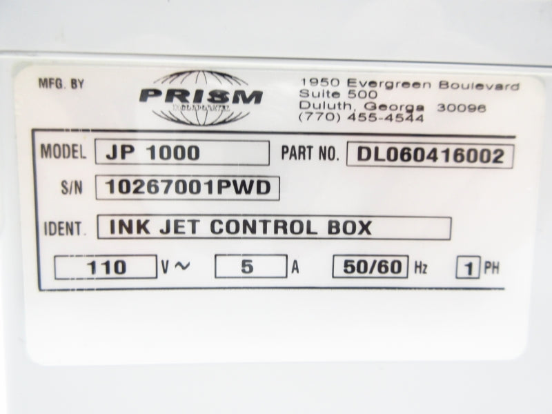 PRISM DL060416992 JP1000 110V 5A NSMP
