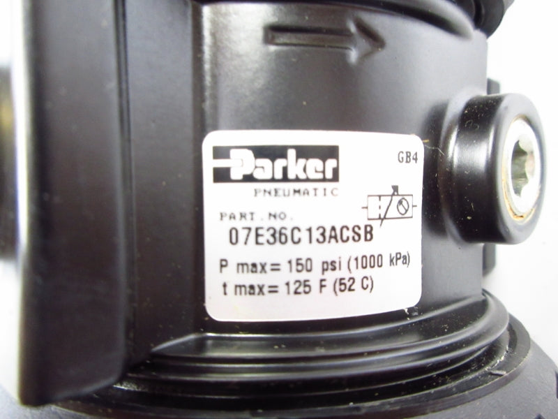 PARKER 07E36C13ACSB 150PSI 125'F UNMP