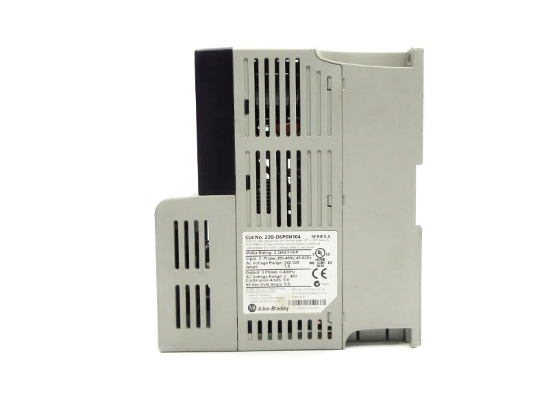 ALLEN BRADLEY 22B-D6P0N104 315361-A01 SER. A F/W 6.01 380-480V 7.5A UNMP