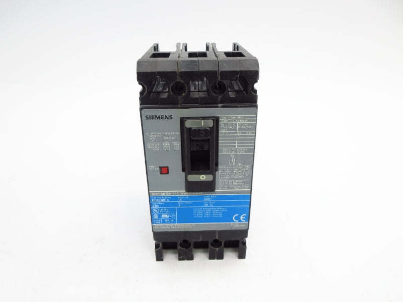 SIEMENS ED63B015 600VAC 15A NSMP