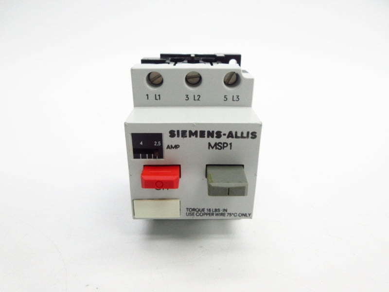 SIEMENS MSP10J 600VAC 2.5-4.0A NSMP