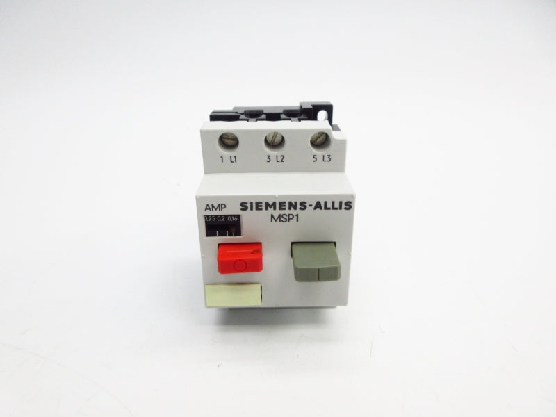 SIEMENS MSP10B 600VAC 0.16-0.25A NSMP