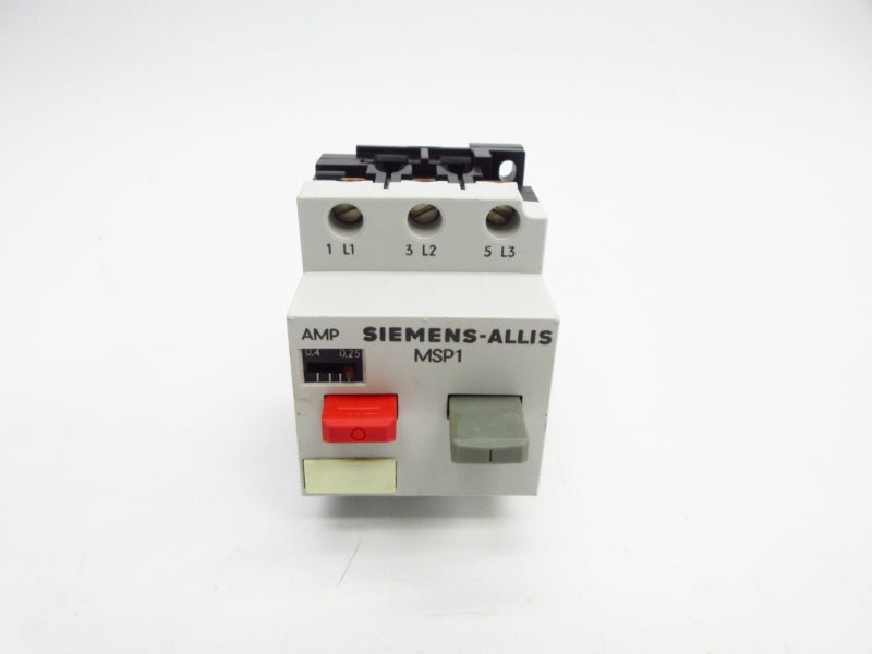 SIEMENS MSP10C 600VAC 0.25-0.40A NSMP
