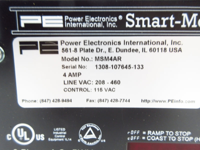 POWER ELECTRONICS MSM4AR 115VAC 4A NSMP