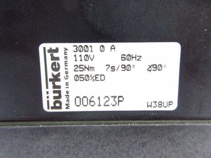 BURKERT 006123P 110V NSNP