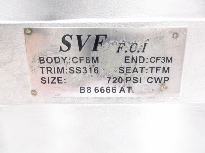 SVF B86666AT CF8M-SS316 720PSI 2" NSNP