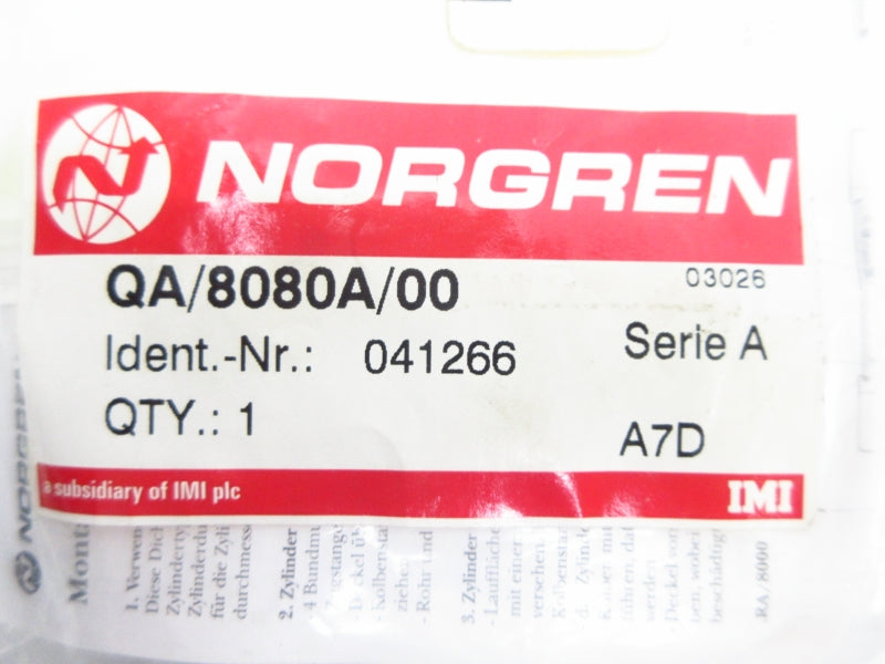 NORGREN QA/8080A/00 SER. A NSMP
