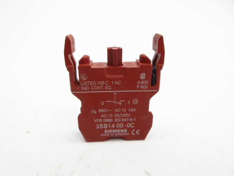 SIEMENS 3SB1400-0C 660V 10A (PKG OF 20) NSMP