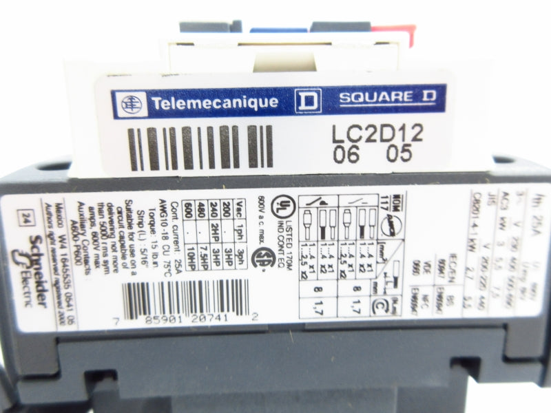 TELEMECANIQUE LC2D12F7 110V NSMP