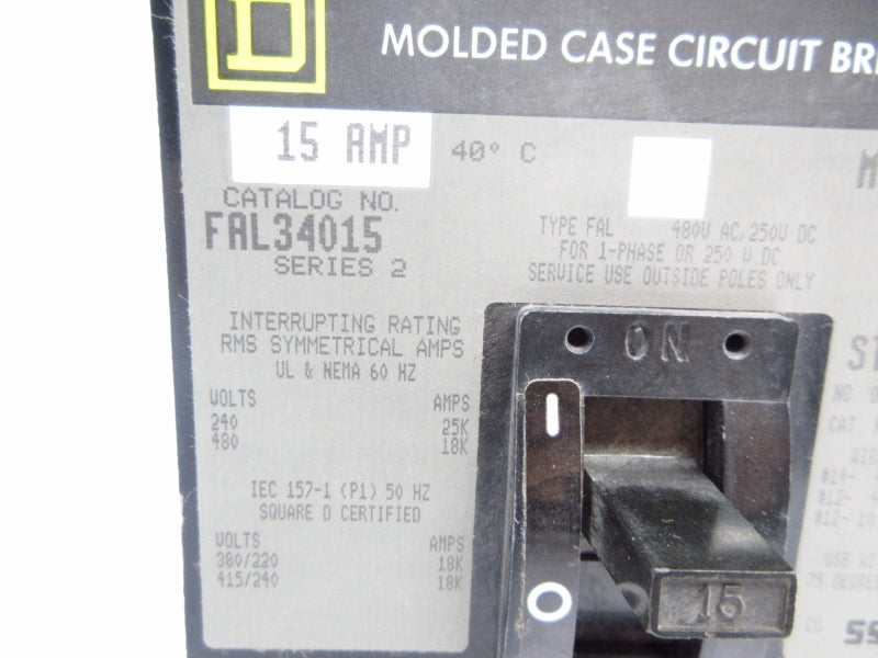 SQUARE D FAL34015 SER. 2 480VAC 15A NSNP