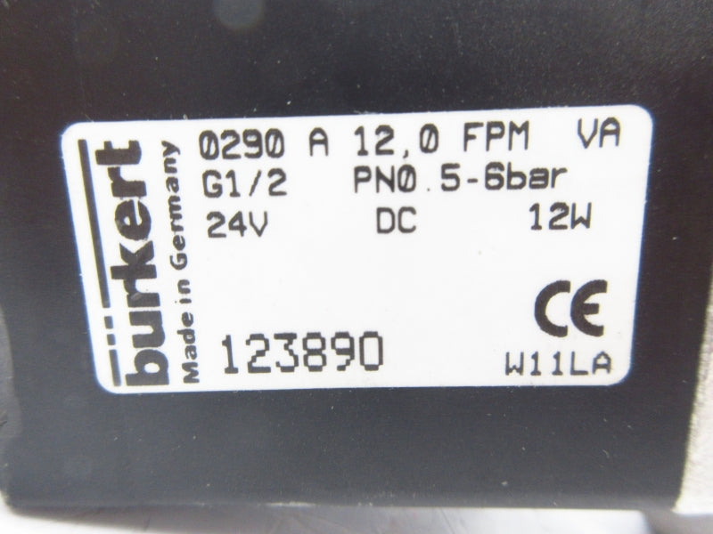 BURKERT 123890 24VDC NSNP