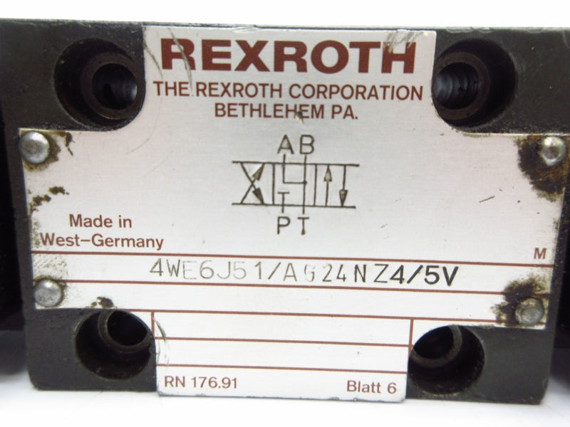 REXROTH 4WE6J51/A624NZ4/5V UNMP