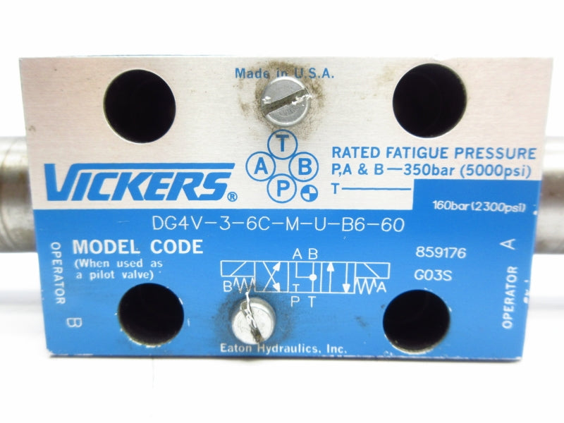 VICKERS DG4V36CMUB660 859176 5000PSI (AS PICTURED) UNMP