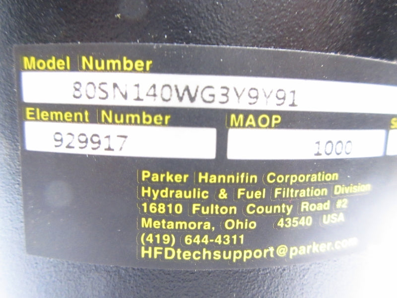 PARKER 80SN140WG3Y9Y91 NSNP