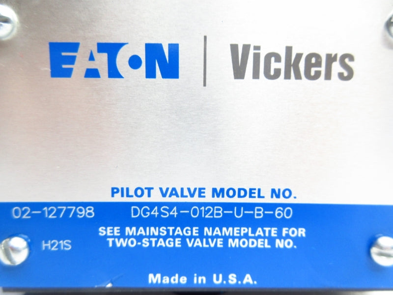 VICKERS DG4S4012BUB60 02-127798 110/120V .85/.69A NSNP