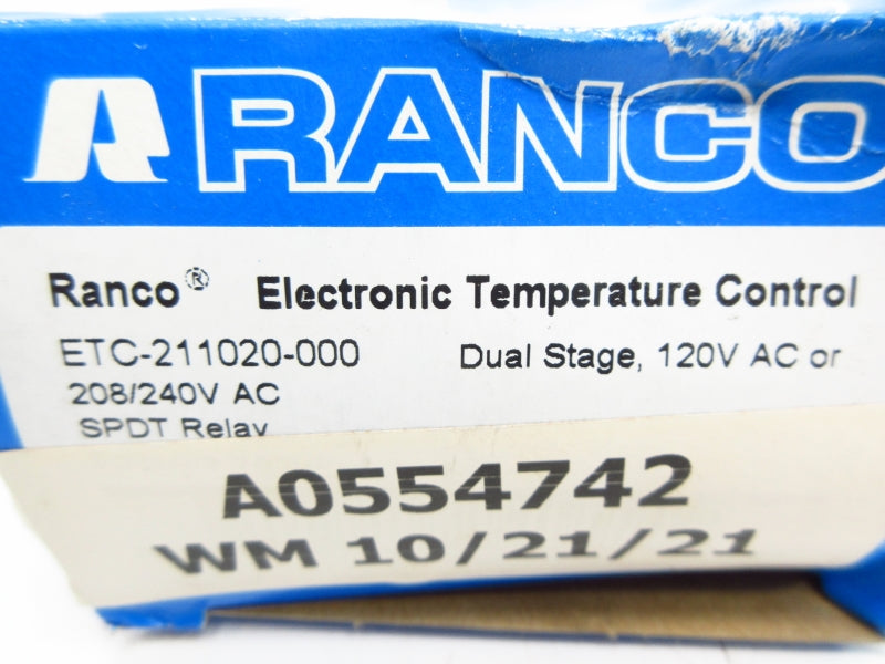 RANCO ETC-211020-000 208/240VAC NSMP