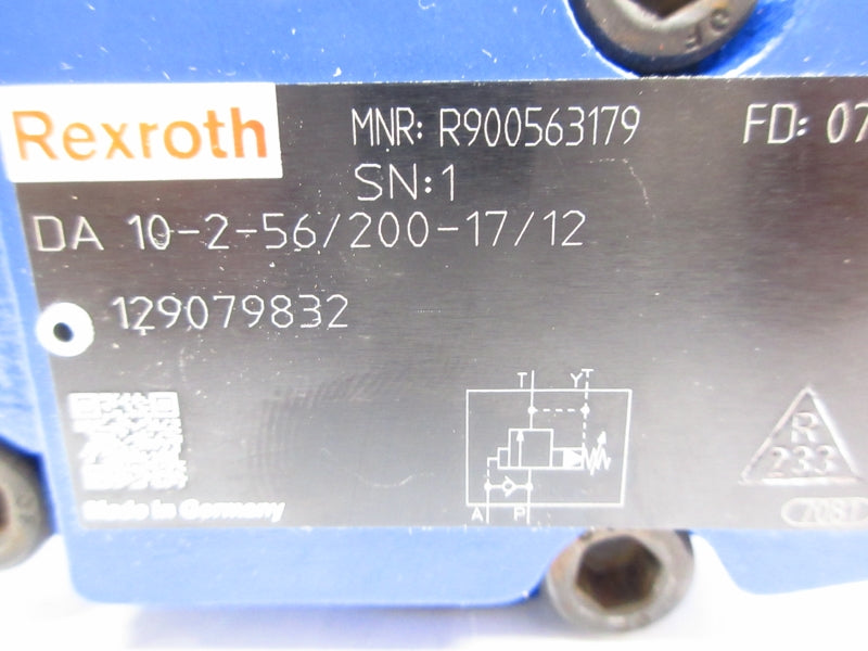REXROTH DA10-2-56/200-17/12 R900563179 NSNP