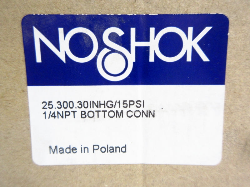 NOSHOK 25.300.30INHG/15PSI -30INHG/15PSI 1/4" NSMP