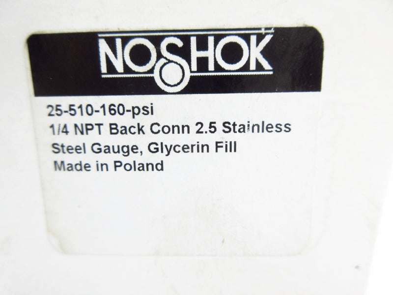 NOSHOK 25-510-160-PSI 0-160PSI 1/4" NSMP