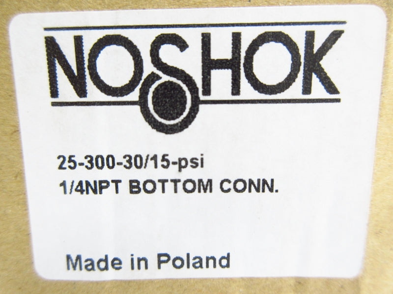 NOSHOK 25-300-30/15-PSI -30INHG/15PSI 1/4" NSMP