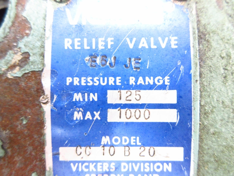 VICKERS CG10B20 125/1000PSI UNMP
