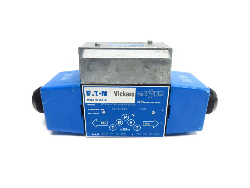 VICKERS DG4V4016CMWB510 02-337555 110/120V 0.85/0.69A 4500PSI NSNP