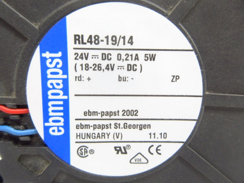 EBMPAPST RL48-19/14 24VDC 0.21A NSNP
