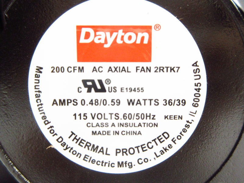 DAYTON 2RTK7 115V 0.48/0.59A NSMP