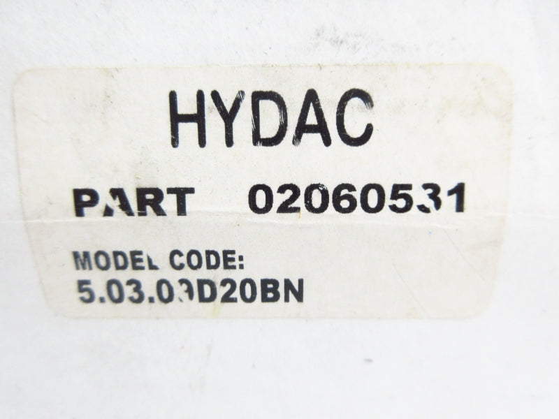 HYDAC 02060531 5.03.09D20BN NSMP