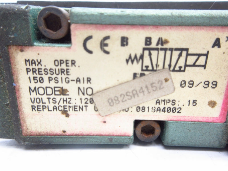 NUMATICS 082SA4152 120V .15A 150PSI UNMP