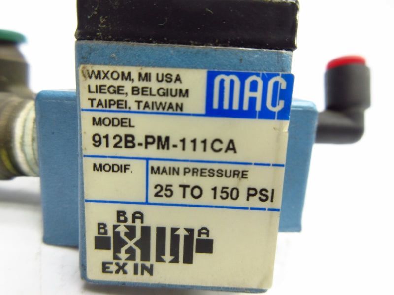 MAC 912B-PM-111CA 25-150PSI UNMP