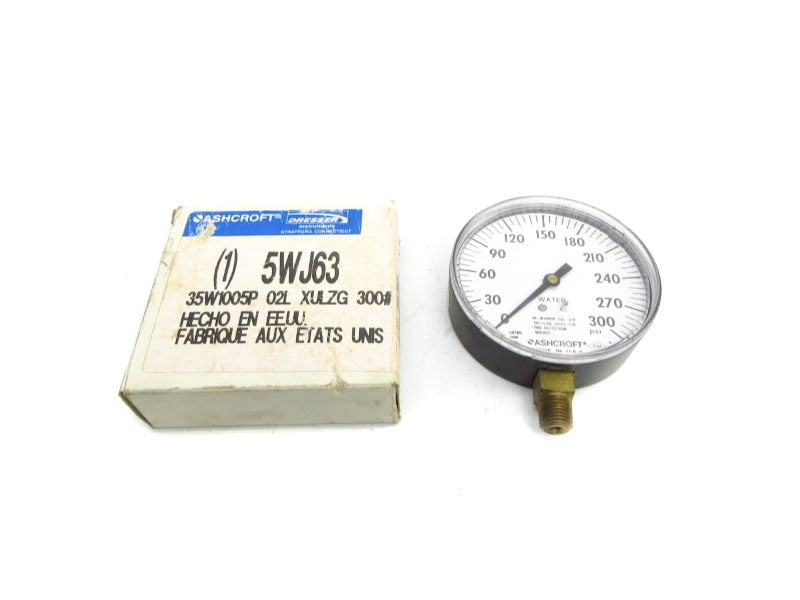 ASHCROFT 35W1005P02LXULZG300# 5WJ63 0-300PSI NSMP