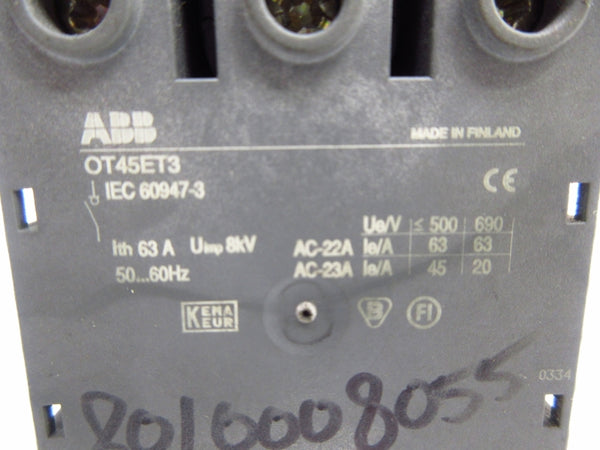 ABB OT45ET3 690V 63A NSNP