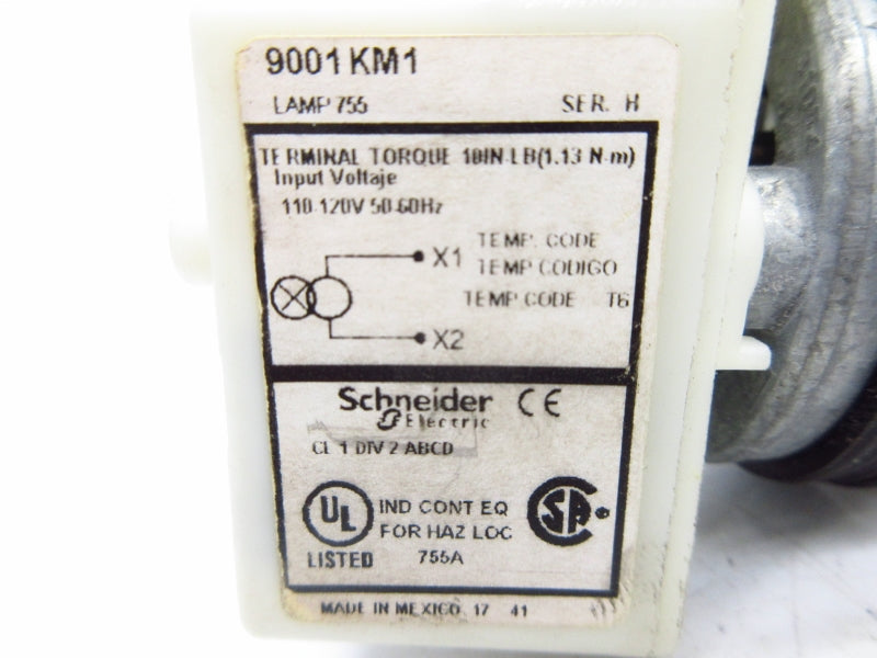 SCHNEIDER ELECTRIC 9001KM1G SER. H 110/120V NSNP