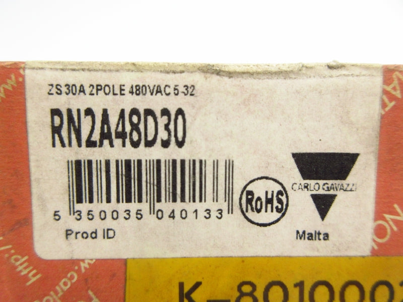 CARLO GAVAZZI RN2A48D30 480VAC 30A NSMP