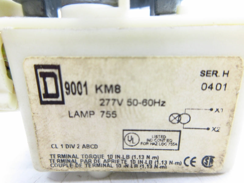 SQUARE D 9001KM8 SER. H 277V NSNP