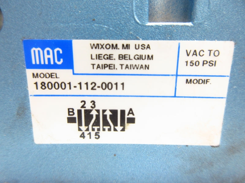 MAC 180001-112-0011 150PSI NSNP