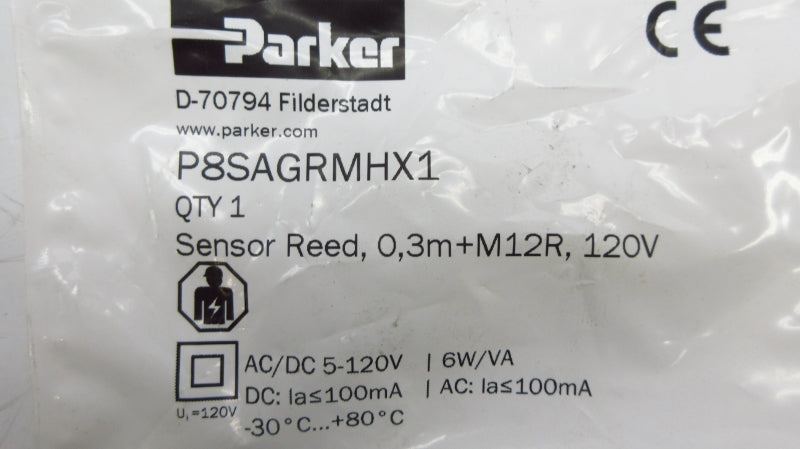 PARKER P8SAGRMHX1 5-120VAC/DC NSMP