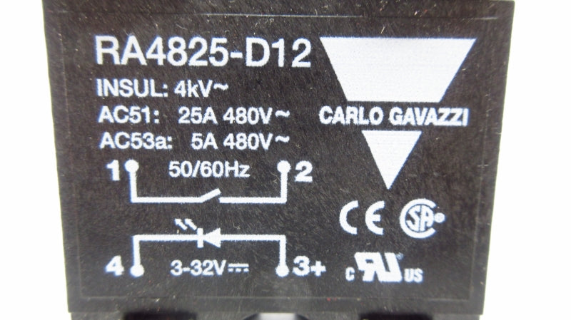 CARLO GAVAZZI RA4825-D12 480V 25A NSMP